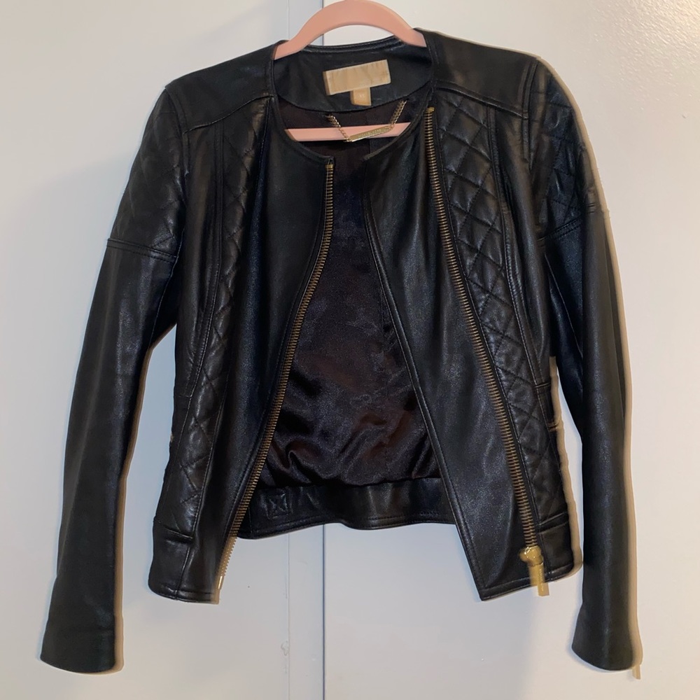 Michael Kors real leather jacket